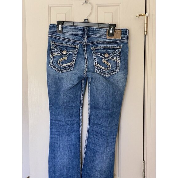 Silver Jeans Suki Surplus Women's Tag 28x30 Medium Wash Mid Rise Bootcut 30x30 - Picture 4 of 15